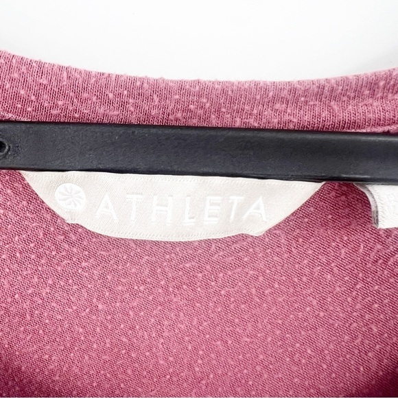 ✅Athleta Threadlight Asym Relaxed Long Sleeve,Crushed Berry SIZE MEDIUM  #266061 - Picture 6 of 8